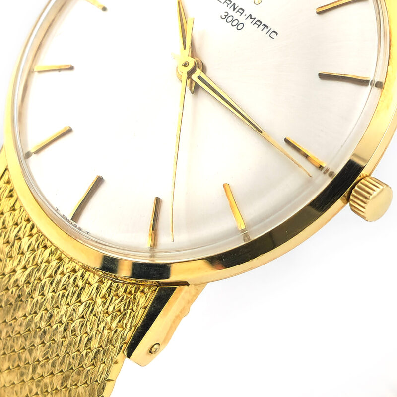 Eterna Matic 3000 Automatik Uhr 750er Gelbgold
