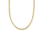 Massive Vintage Königskette Rund 585er Gold 58cm