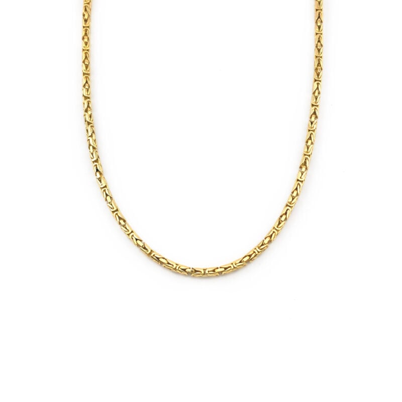 Massive Vintage Königskette Rund 585er Gold 58cm 2 Massive Vintage Königskette Rund 585er Gold 58cm