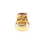Retro Amethyst 585er Goldring
