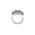 Saphir / Diamant Clusterring 750er Gold Zert.