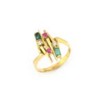 Vintage Gold Ring mit Turmalin 585er Gold