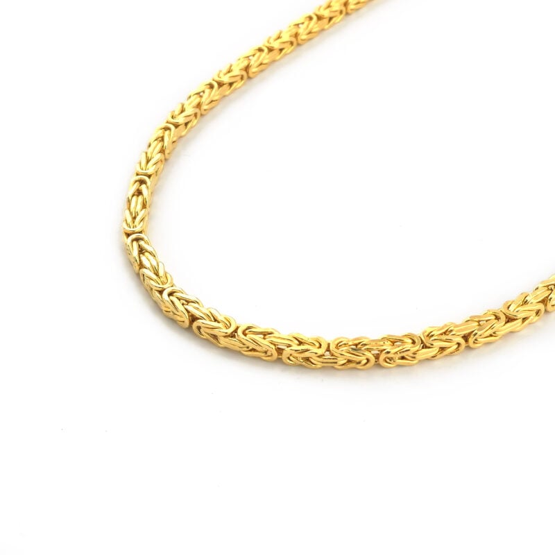 Vintage Königskette 4 Kant 585er Gold 60cm; 5 mm