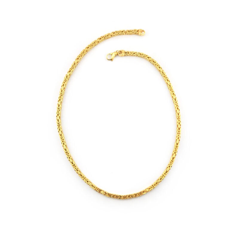 Vintage Königskette 4 Kant 585er Gold 60cm; 5 mm