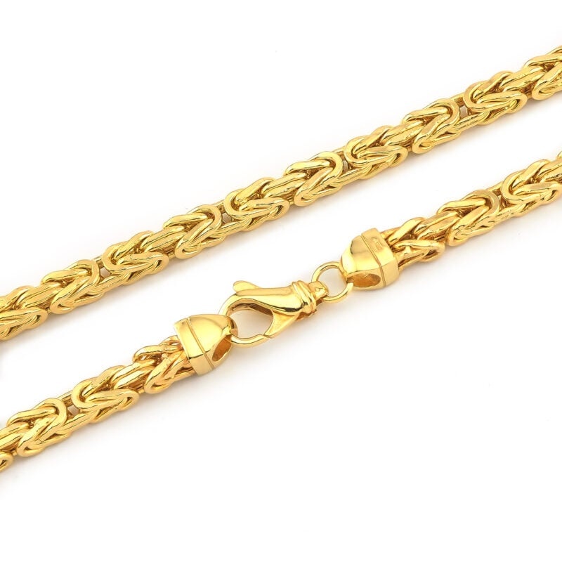 Vintage Königskette 4 Kant 585er Gold 60cm; 5 mm