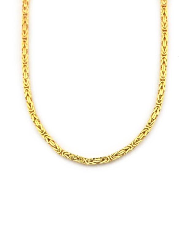 Vintage Königskette 4 Kant 585er Gold 60cm; 5 mm (4)