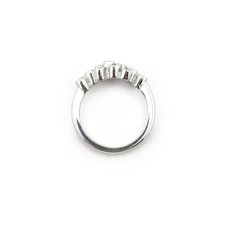 Cluster Ring mit Diamanten 750er Gold 5 Cluster Ring mit Diamanten 750er Gold