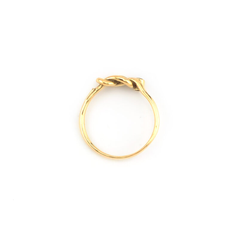 Knotenring 585er Gold mit Rubin