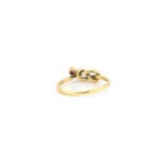 Knotenring 585er Gold mit Rubin