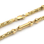 Massives Vintage Königsarmband Rund 585er Gold