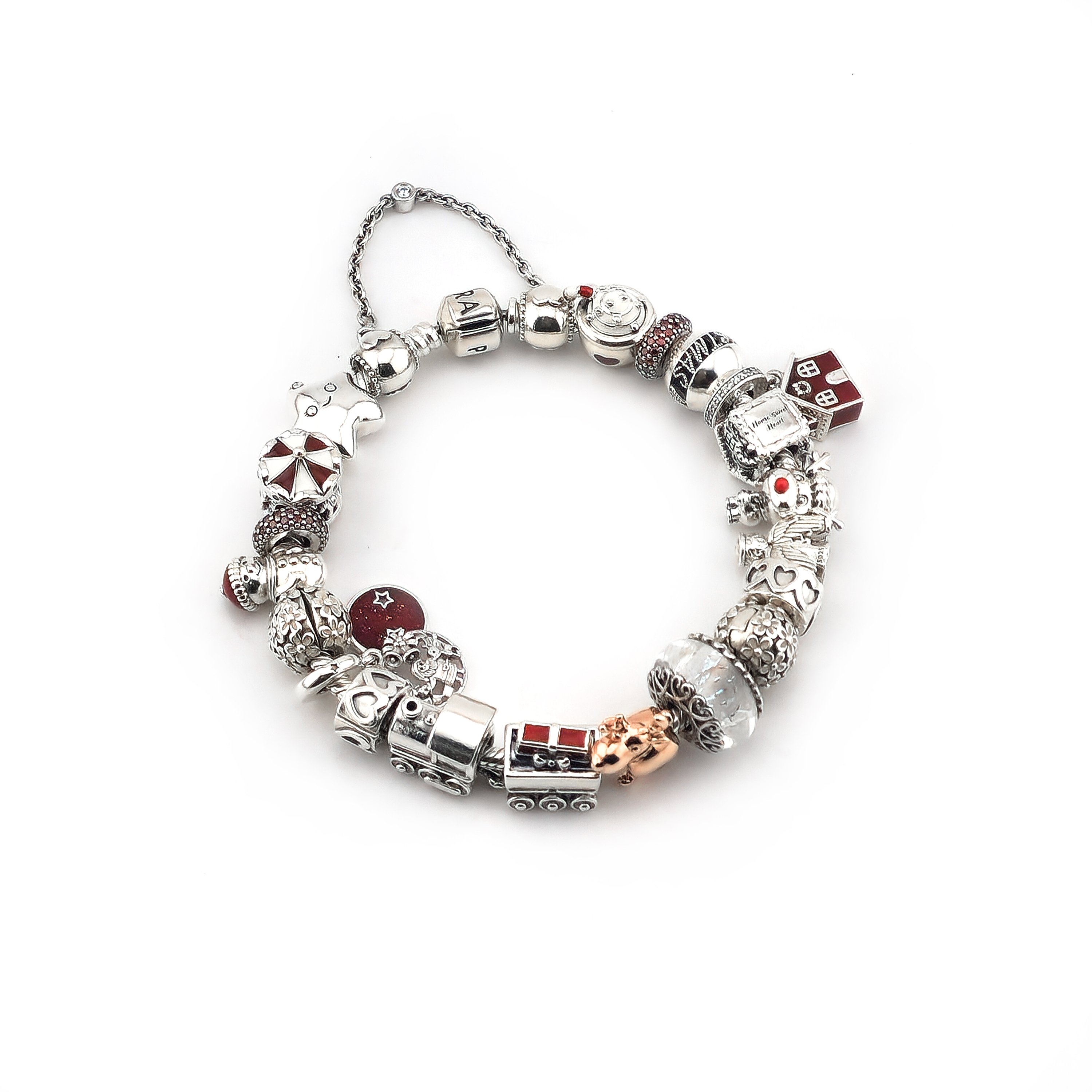 X-Mas Pandora Armband 925er Silber 20 cm Voll