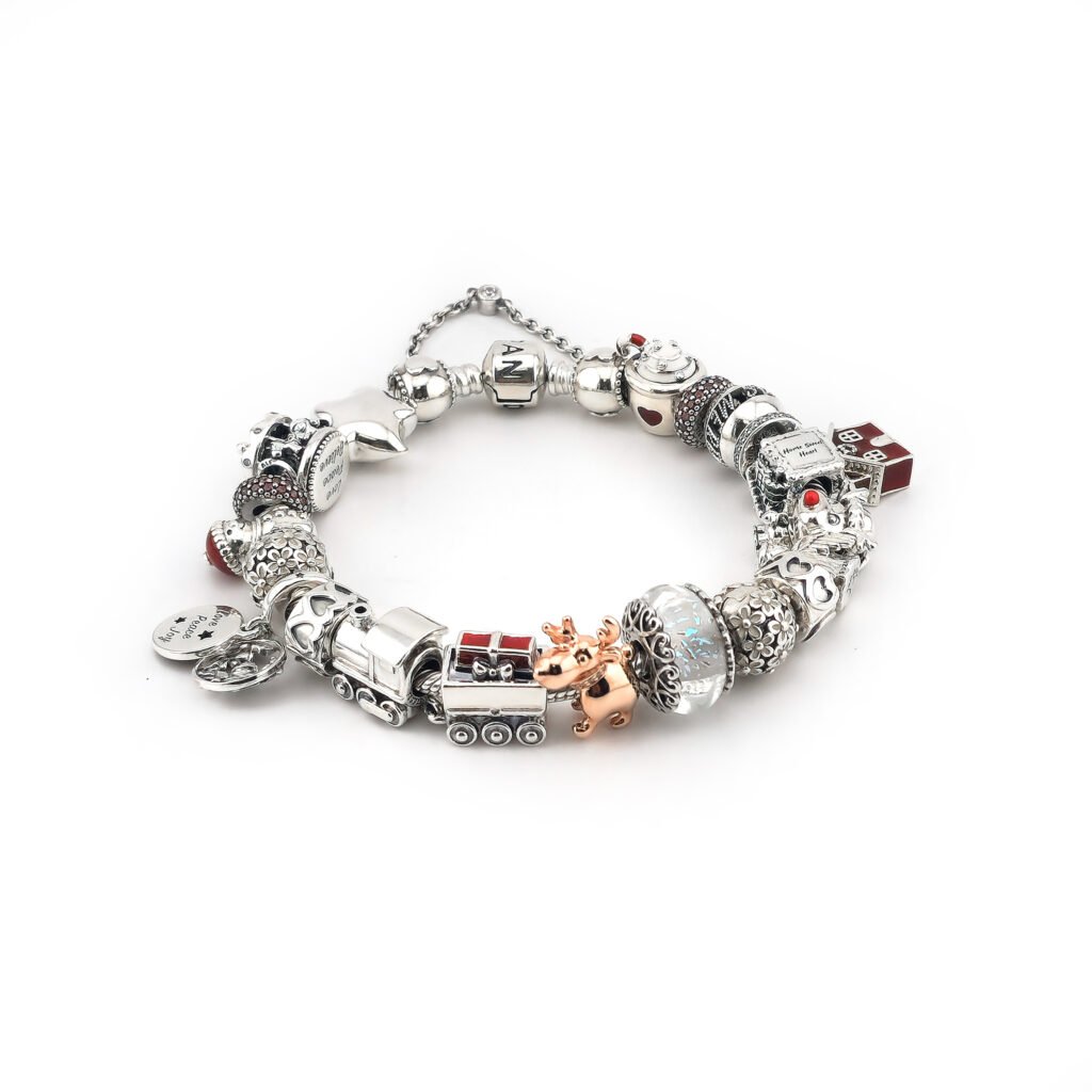 X-Mas Pandora Armband 925er Silber 20 cm Voll (4)