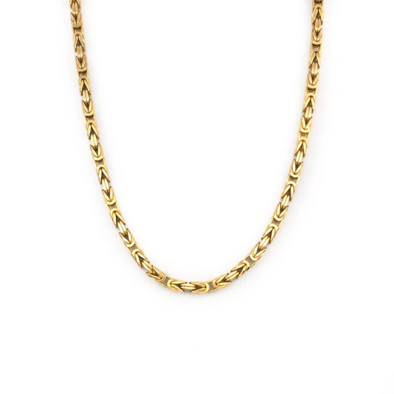 Massive italienische Königskette 585er Gold 80 cm 2 Massive italienische Königskette 585er Gold 80 cm