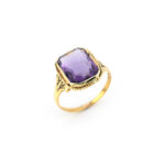 Amethyst Vintage Ring aus 585er Gold