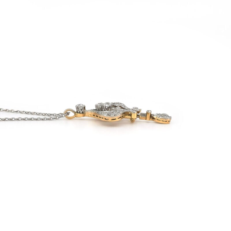 Antikes Collier um 1900 mit ca. 1,2 ct Diamanten