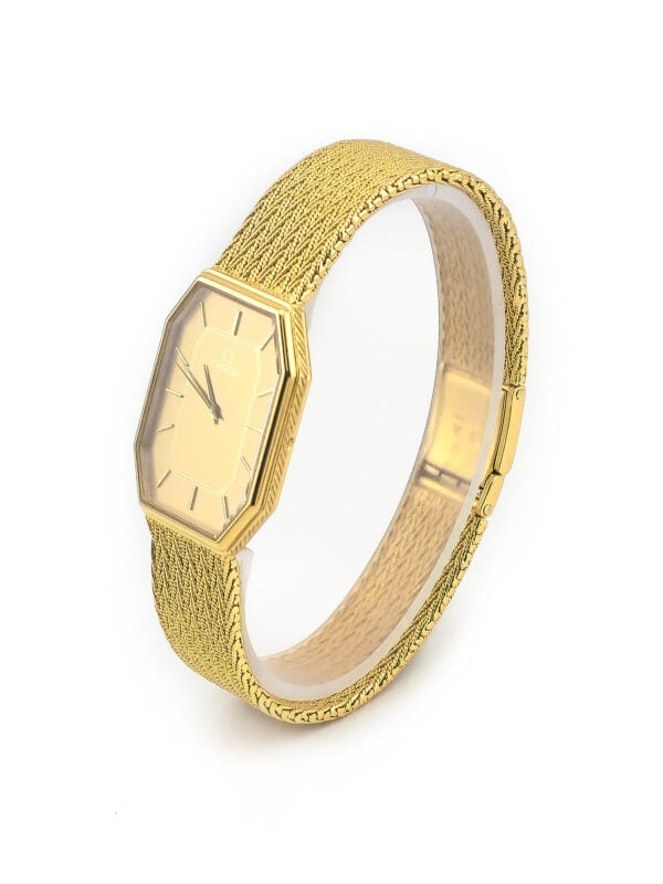 OMEGA Vintage 1365 750er Gold Armband Integriert (6)