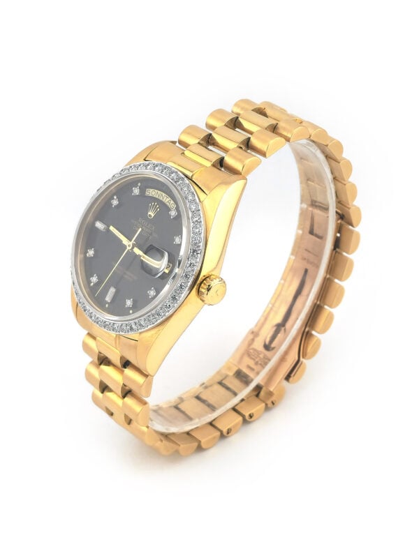 ROLEX Day-Date Diamant 36 mm 750er Gold Ref. 18048 (5)
