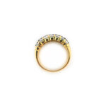 Saphir Bandring Breit aus 750er Gold und Diamanten