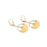 Vintage Ohrringe im organischen Design 585er Gold