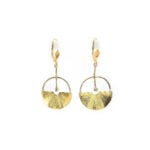 Vintage Ohrringe im organischen Design 585er Gold