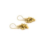 Weintrauben Ohrringe baumelnd 585er Gold