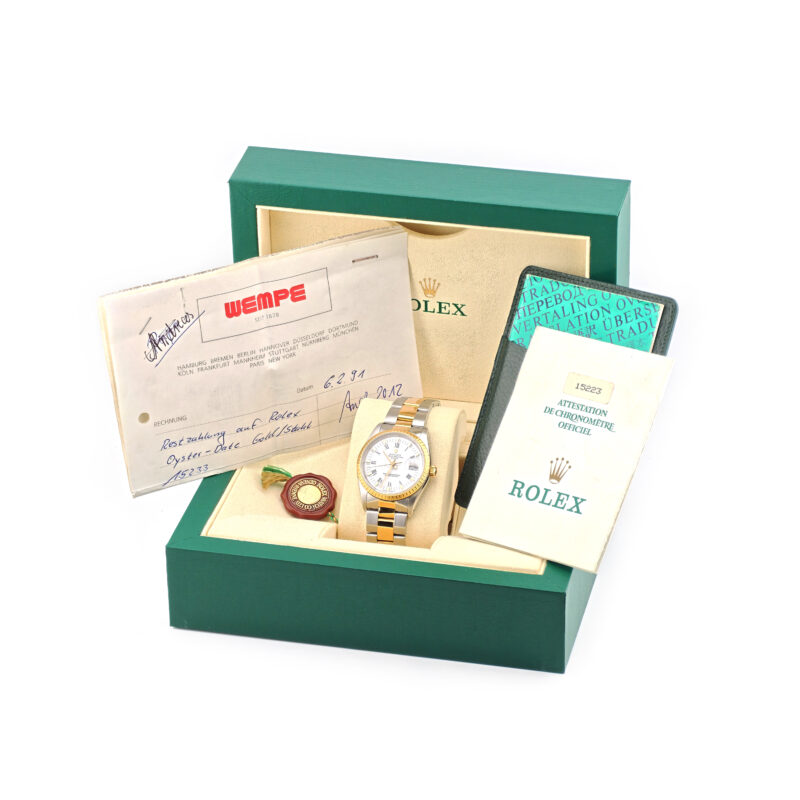 ROLEX Vintage Date Stahl Gold  34 mm Ref. 15223