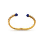 Vintage Armreif mit Lapislazuli im Antik Stil 585er