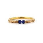 Vintage Armreif mit Lapislazuli im Antik Stil 585er
