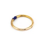 Vintage Armreif mit Lapislazuli im Antik Stil 585er