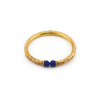 Vintage Armreif mit Lapislazuli im Antik Stil 585er