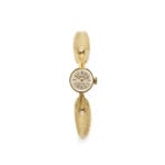 Vintage Quick Damenuhr 585er Gold Schleifen Design