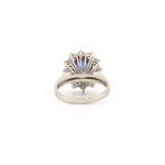 Composite Saphir Ring mit Dia. 750er Gold Zert.