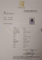 Composite Saphir Ring mit Dia. 750er Gold Zert.