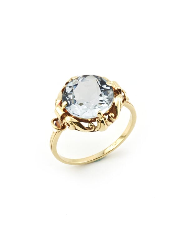 Exklusiver 4,9 ct. Aquamarin Gold Ring Zert.