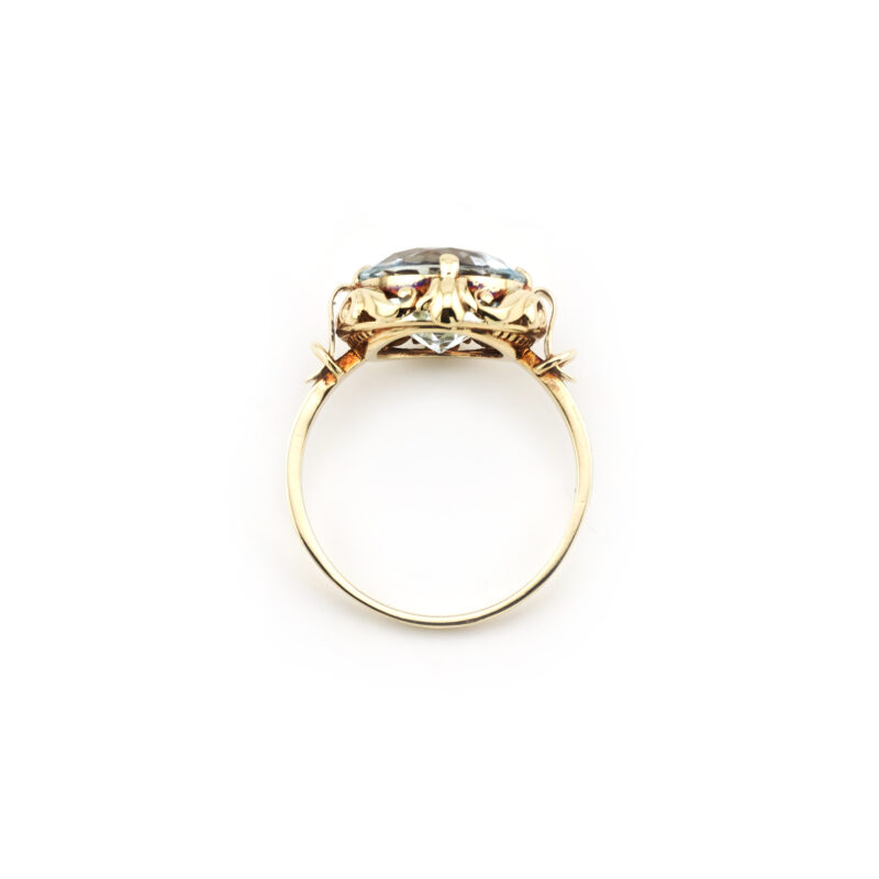 Exklusiver 4,9 ct. Aquamarin Gold Ring Zert.