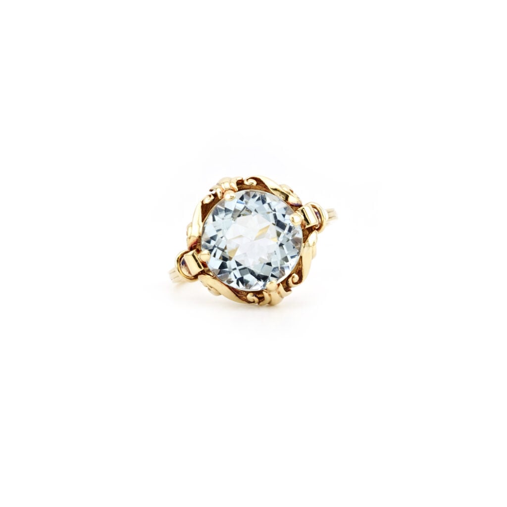 Exklusiver 4,9 ct. Aquamarin Gold Ring Zert (5)