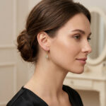 Vintage Ohrringe mit Aquamarin 585er Gold