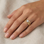 1 ct. Diamantring im Altschliff 585er Gold