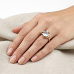 Exklusiver 4,9 ct. Aquamarin Gold Ring Zert.