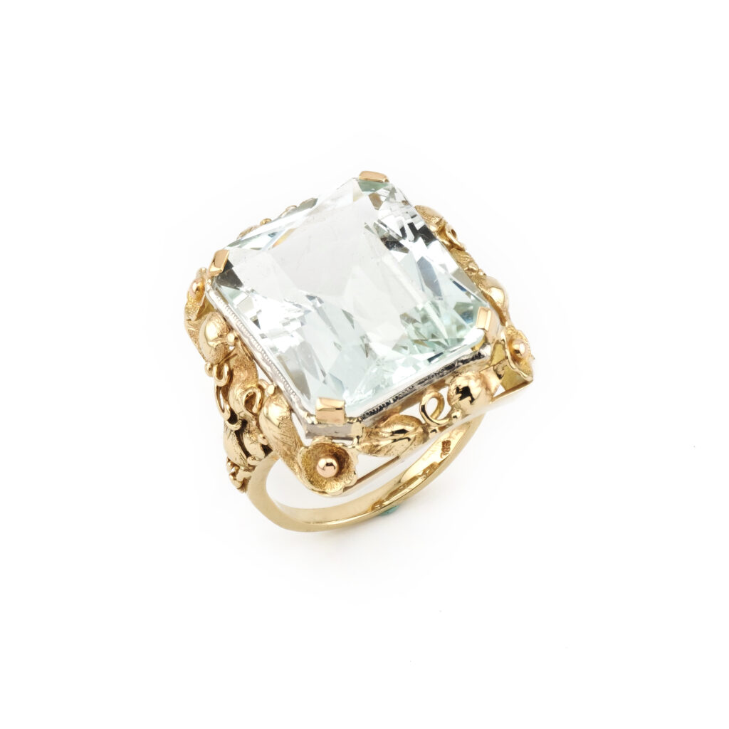 Traumhafter 19,5 ct. Aquamarin Gold Ring Zert.