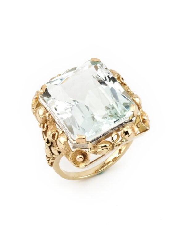 Traumhafter 19,5 ct. Aquamarin Gold Ring Zert.