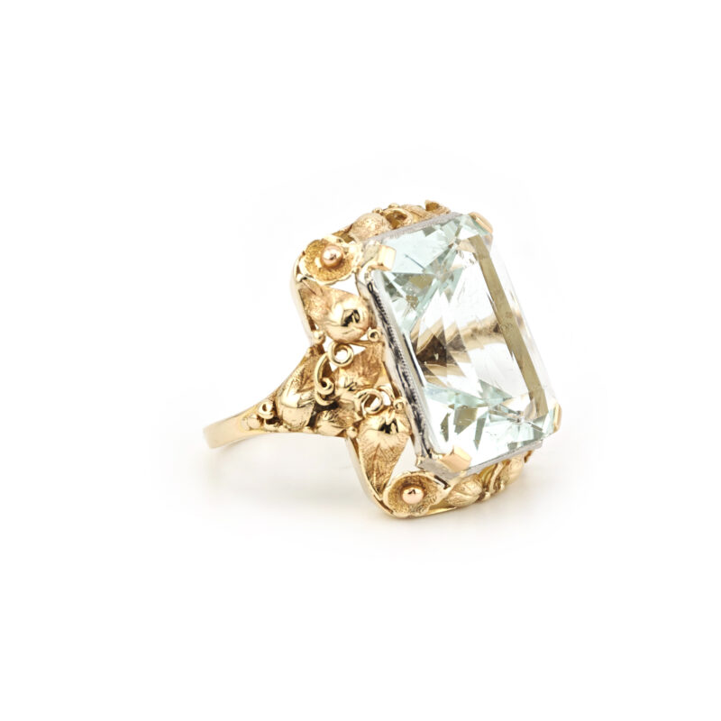 Traumhafter 19,5 ct. Aquamarin Gold Ring Zert.