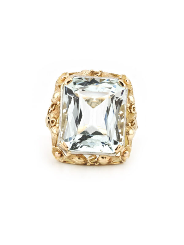 Traumhafter 19,5 ct. Aquamarin Gold Ring Zert (5)