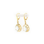 Vintage Ohrringe mit Aquamarin 585er Gold