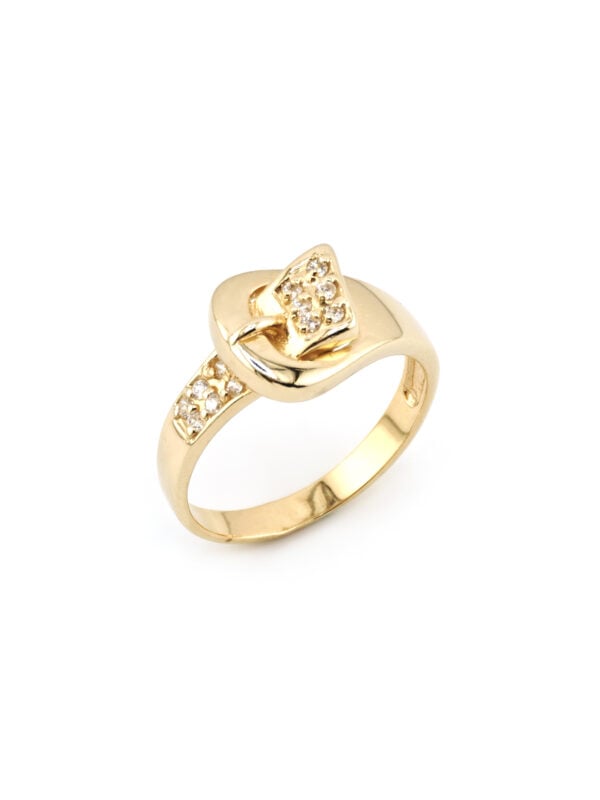 585er Ring im Gürtelschnalle Design
