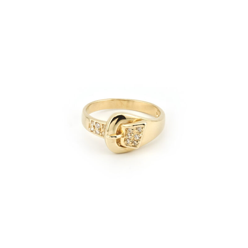 585er Ring im Gürtelschnalle Design
