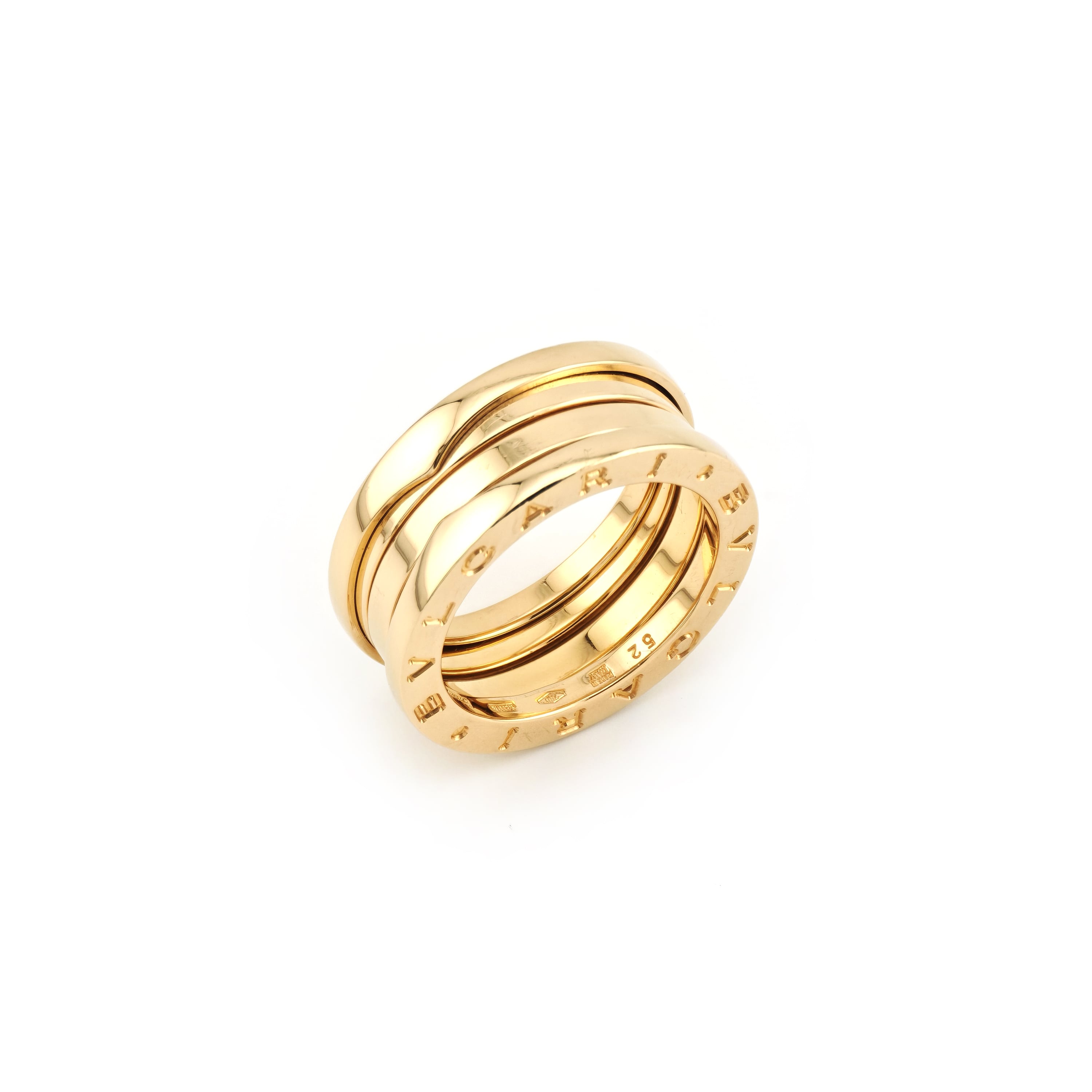 Bulgari B.zero1 Ring 3 Band 750er Gold Gr. 52 (1)