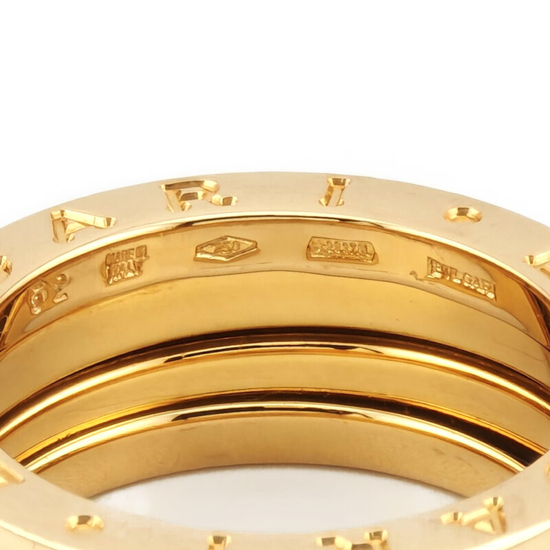Bulgari B.zero1 Ring 3 Band 750er Gold Gr. 52