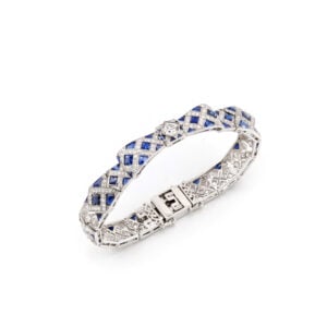 Home Juwelier Göze 11 Exquisites Art Déco Armband aus Platin 950 (1)