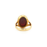 Granat Cabochon Ring aus Italien 750er Gold